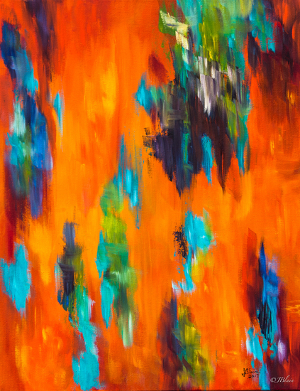Orange - turquoise